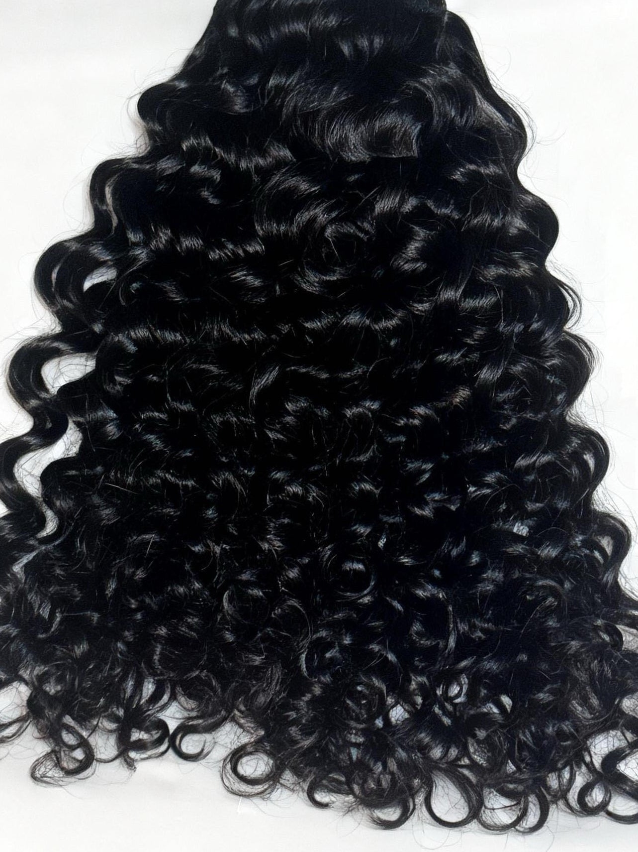 Curly Virgin Human Hair Weft
